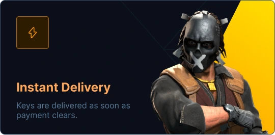 Instant Delivery - Keys are delivered as soon as payment clears.